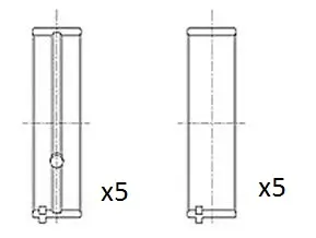 Kurbelwellenlager FAI AutoParts BM1038-STD