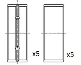 Kurbelwellenlager FAI AutoParts BM1045-STD Bild Kurbelwellenlager FAI AutoParts BM1045-STD