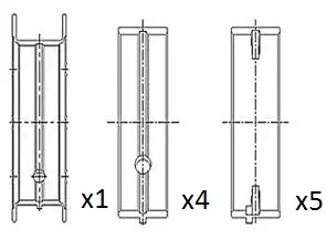 Kurbelwellenlager FAI AutoParts BM1049-STD