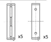 Kurbelwellenlager FAI AutoParts BM1050-STD