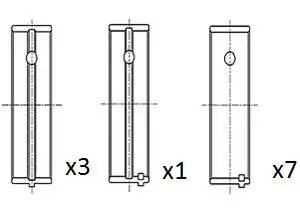 Kurbelwellenlager FAI AutoParts BM1051-025 Bild Kurbelwellenlager FAI AutoParts BM1051-025