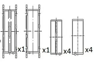 Kurbelwellenlager FAI AutoParts BM1055-050 Bild Kurbelwellenlager FAI AutoParts BM1055-050