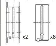 Kurbelwellenlager FAI AutoParts BM1056-STD