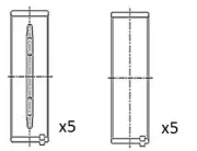 Kurbelwellenlager FAI AutoParts BM1057-STD