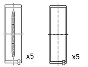 Kurbelwellenlager FAI AutoParts BM1057-STD Bild Kurbelwellenlager FAI AutoParts BM1057-STD