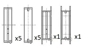 Kurbelwellenlager FAI AutoParts BM1059-STD Bild Kurbelwellenlager FAI AutoParts BM1059-STD