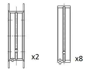 Kurbelwellenlager FAI AutoParts BM1065-025 Bild Kurbelwellenlager FAI AutoParts BM1065-025