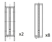 Kurbelwellenlager FAI AutoParts BM1065-STD