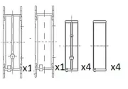 Kurbelwellenlager FAI AutoParts BM1068-STD