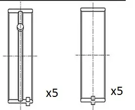 Kurbelwellenlager FAI AutoParts BM1069-STD Bild Kurbelwellenlager FAI AutoParts BM1069-STD