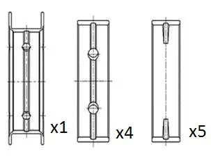 Kurbelwellenlager FAI AutoParts BM1113-STD
