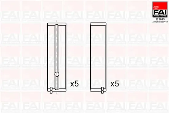 Kurbelwellenlager FAI AutoParts BM1150-STD Bild Kurbelwellenlager FAI AutoParts BM1150-STD