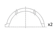 Distanzscheibe, Kurbelwelle FAI AutoParts BT3000-STD