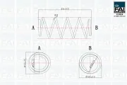Fahrwerksfeder Vorderachse FAI AutoParts FPCS164