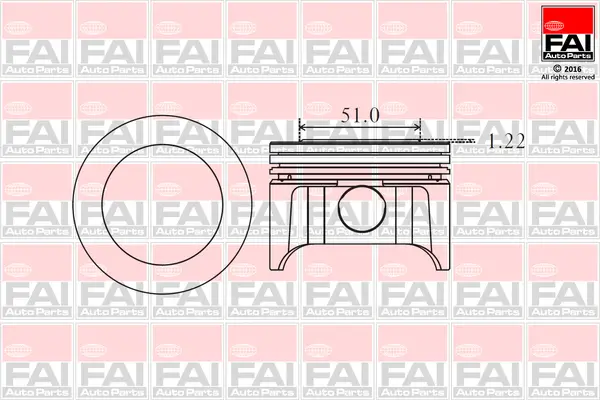 Kolben FAI AutoParts PK9-000