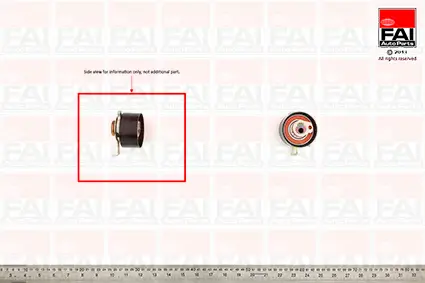 Spannrolle, Zahnriemen FAI AutoParts T9314 Bild Spannrolle, Zahnriemen FAI AutoParts T9314