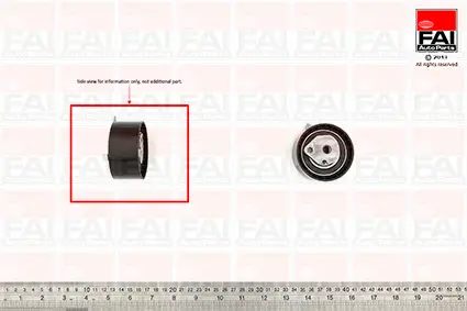 Spannrolle, Zahnriemen FAI AutoParts T9369 Bild Spannrolle, Zahnriemen FAI AutoParts T9369