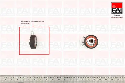 Spannrolle, Zahnriemen FAI AutoParts T9509 Bild Spannrolle, Zahnriemen FAI AutoParts T9509