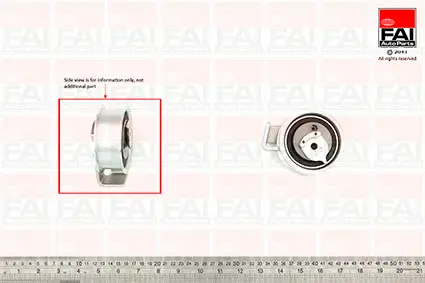 Spannrolle, Zahnriemen FAI AutoParts T9774 Bild Spannrolle, Zahnriemen FAI AutoParts T9774