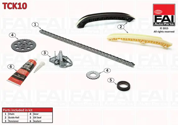 Steuerkettensatz oben FAI AutoParts TCK10