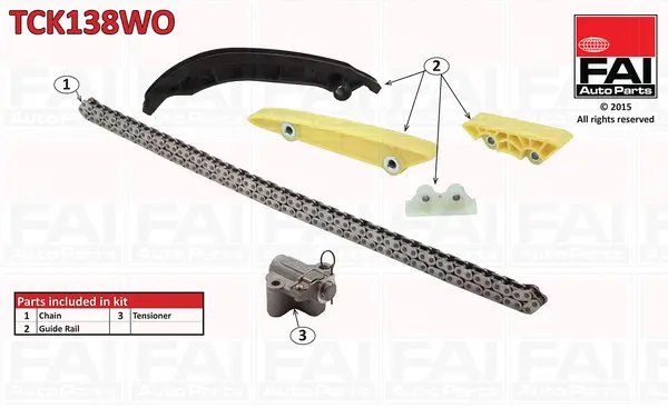 Steuerkettensatz oben FAI AutoParts TCK138WO