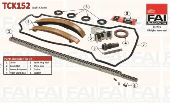 Steuerkettensatz oben FAI AutoParts TCK152 Bild Steuerkettensatz oben FAI AutoParts TCK152