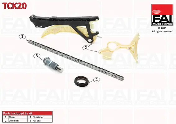 Steuerkettensatz oben FAI AutoParts TCK20