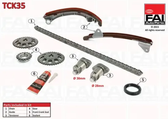 Steuerkettensatz oben FAI AutoParts TCK35 Bild Steuerkettensatz oben FAI AutoParts TCK35