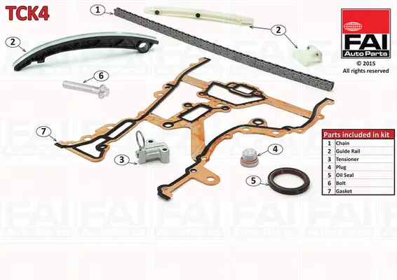 Steuerkettensatz oben FAI AutoParts TCK4