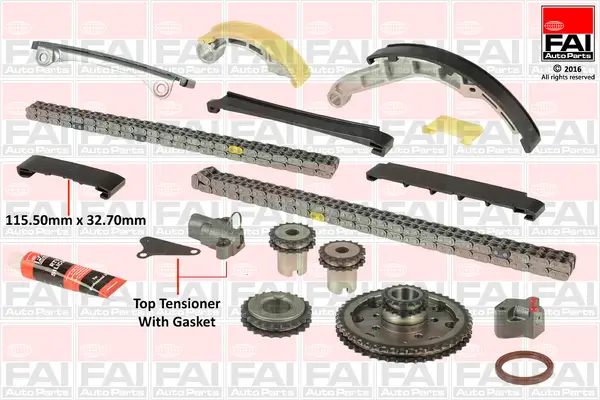 Steuerkettensatz oben unten FAI AutoParts TCK42-06