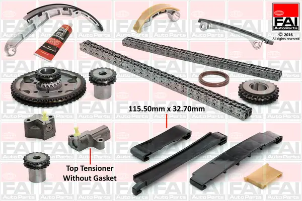 Steuerkettensatz oben unten FAI AutoParts TCK42