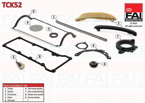 Steuerkettensatz oben FAI AutoParts TCK52