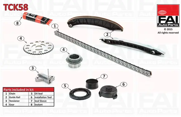 Steuerkettensatz oben FAI AutoParts TCK58