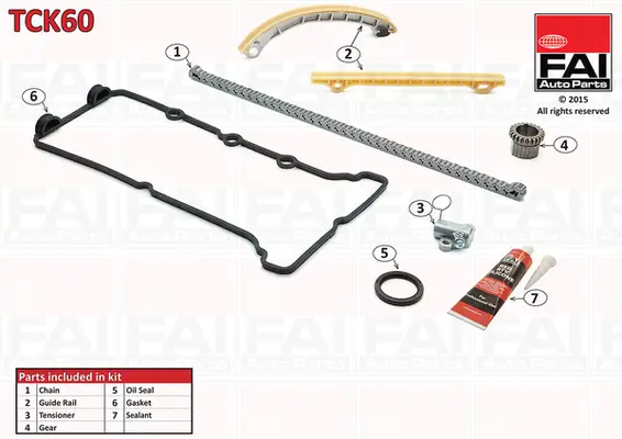 Steuerkettensatz oben FAI AutoParts TCK60