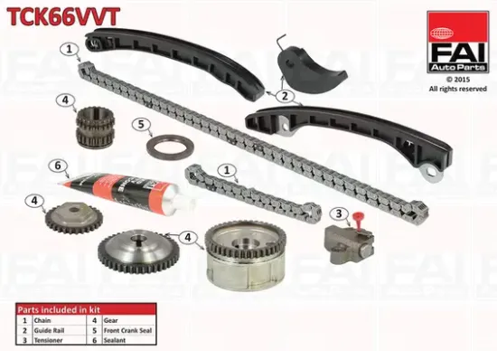 Steuerkettensatz oben unten FAI AutoParts TCK66VVT Bild Steuerkettensatz oben unten FAI AutoParts TCK66VVT