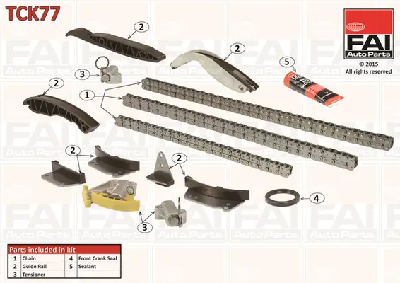 Steuerkettensatz oben unten FAI AutoParts TCK77