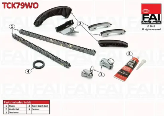 Steuerkettensatz oben unten FAI AutoParts TCK79WO Bild Steuerkettensatz oben unten FAI AutoParts TCK79WO