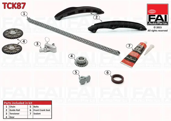 Steuerkettensatz oben FAI AutoParts TCK87