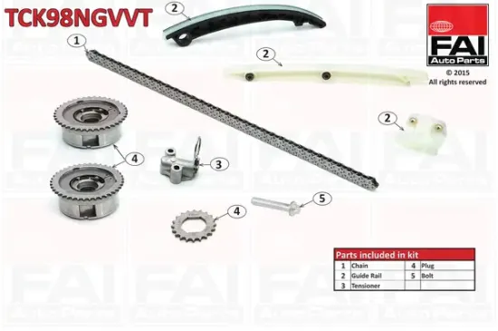Steuerkettensatz oben FAI AutoParts TCK98NGVVT Bild Steuerkettensatz oben FAI AutoParts TCK98NGVVT
