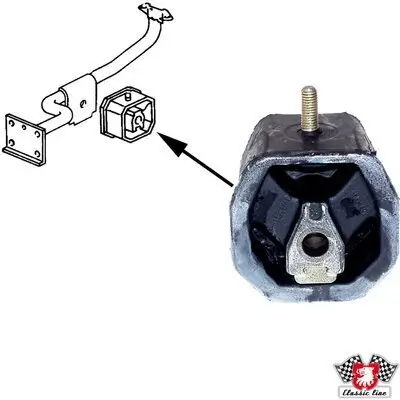 Lagerung, Motor beidseitig vorne JP GROUP 1117902900