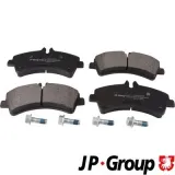 Bremsbelagsatz, Scheibenbremse Hinterachse JP GROUP 1163705710
