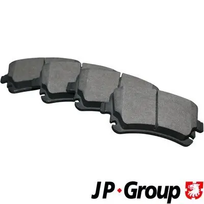 Bremsbelagsatz, Scheibenbremse Hinterachse JP GROUP 1163706510