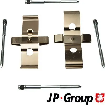 Zubehörsatz, Scheibenbremsbelag Vorderachse JP GROUP 1164004110
