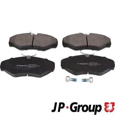 Bremsbelagsatz, Scheibenbremse Vorderachse JP GROUP 1263601910 Bild Bremsbelagsatz, Scheibenbremse Vorderachse JP GROUP 1263601910