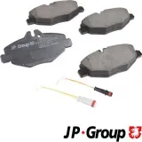 Bremsbelagsatz, Scheibenbremse Vorderachse JP GROUP 1363600810