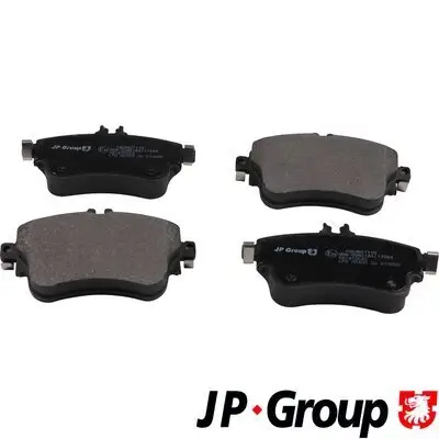 Bremsbelagsatz, Scheibenbremse Vorderachse JP GROUP 1363607110 Bild Bremsbelagsatz, Scheibenbremse Vorderachse JP GROUP 1363607110