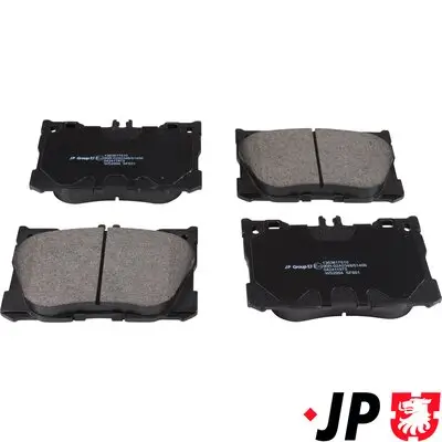 Bremsbelagsatz, Scheibenbremse Vorderachse JP GROUP 1363617510