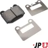 Bremsbelagsatz, Scheibenbremse Hinterachse JP GROUP 1363701610 Bild Bremsbelagsatz, Scheibenbremse Hinterachse JP GROUP 1363701610