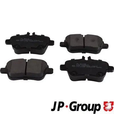 Bremsbelagsatz, Scheibenbremse Hinterachse JP GROUP 1363702510 Bild Bremsbelagsatz, Scheibenbremse Hinterachse JP GROUP 1363702510