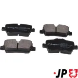 Bremsbelagsatz, Scheibenbremse Hinterachse JP GROUP 1463707410
